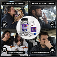 Vehicle Odor Elimination Kit – 2 Treatments – Professional Molecular Odor Eliminator for Vehicles, Smoke, Pet & Musty Odors