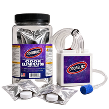 Odor Elimination Kit – 2 Treatments – Professional Molecular Odor Eliminator for Cars, Rooms, Smoke, Pet & Musty Odors