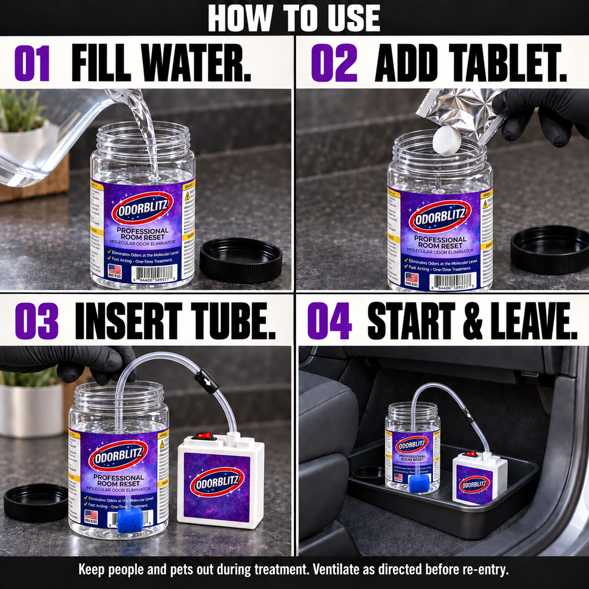 Odor Removal -Bundle (Machine + 20 Treatments)